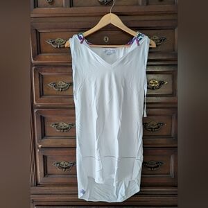 Vera Bradley White Sleeveless Swim Cover-up
